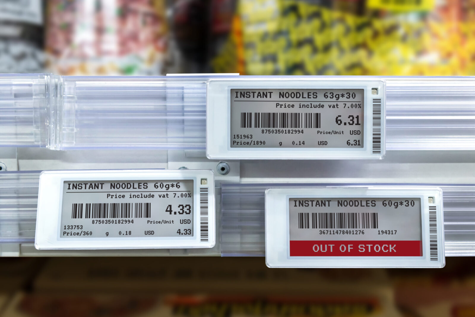 Smart,Retail,Digital,Store,Technology,Concept.electronic,Shelf,Label(esl),Led,For