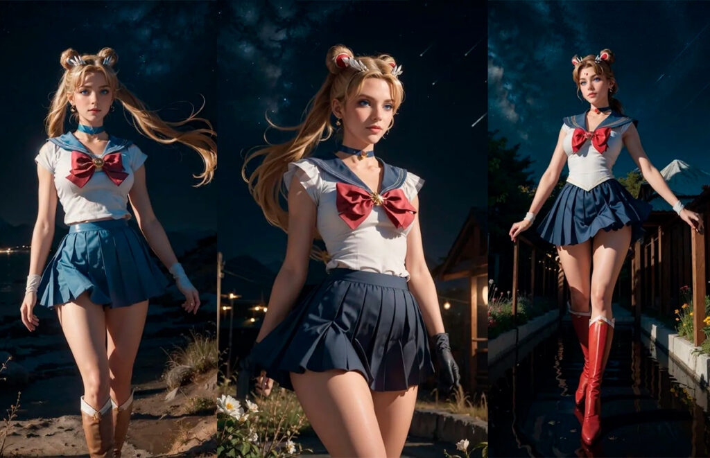 Cómo se vería Sailor Moon en la vida real según la inteligencia artificial